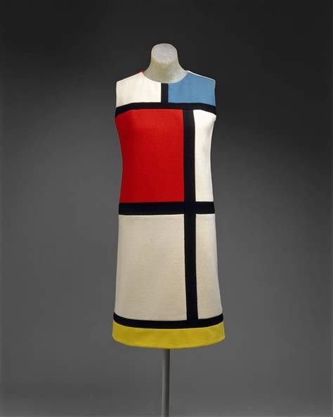 ysl dress mondrian|yves saint laurent sack dress.